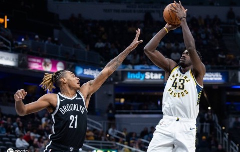 小波特32+11西亚卡姆空砍23+6+9 篮网胜步行者