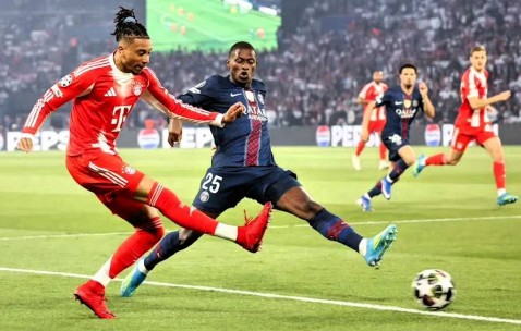 欧冠半决赛：拜仁vs巴黎，首回合4-5，哪队将与阿森纳争夺冠军？