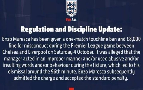 禁赛+罚款！切尔西遭重创，没有主帅或更好，马雷斯卡承认事实